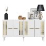 HANAH HOME Komoda Junes White Gold - slika 5