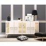 HANAH HOME Komoda Junes White Gold - slika 1