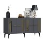 HANAH HOME Komoda Junes Anthracite Gold - slika 4