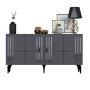 HANAH HOME Komoda Junes Anthracite Silver - slika 5