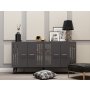 HANAH HOME Komoda Junes Anthracite Silver - slika 1