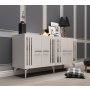 HANAH HOME Komoda Junes White Silver - slika 2