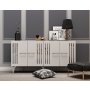 HANAH HOME Komoda Junes White Silver - slika 1