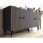HANAH HOME Komoda Frow Anthracite - slika 3