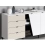 HANAH HOME Komoda Yelena White Black - slika 2