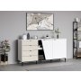 HANAH HOME Komoda Yelena White Black - slika 3