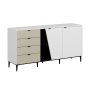 HANAH HOME Komoda Yelena White Black - slika 5