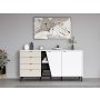 HANAH HOME Komoda Yelena White Black - slika 1
