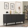 HANAH HOME Komoda Ruya Anthracite - slika 5