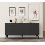 HANAH HOME Komoda Ruya Anthracite - slika 1