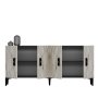 HANAH HOME Komoda Cross KB150 Anthracite Ephesus Marble - slika 4