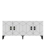 HANAH HOME Komoda Cross KB150 White - slika 5