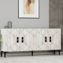 HANAH HOME Komoda Cross KB150 White Ephesus Marble - slika 2
