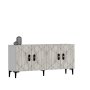 HANAH HOME Komoda Cross KB150 White Ephesus Marble - slika 3