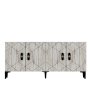 HANAH HOME Komoda Cross KB150 White Ephesus Marble - slika 5