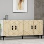 HANAH HOME Komoda Cross KB150 White Sapphire Oak - slika 2