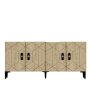 HANAH HOME Komoda Cross KB150 White Sapphire Oak - slika 5