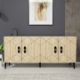 HANAH HOME Komoda Cross KB150 White Sapphire Oak - slika 1