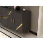HANAH HOME Komoda Fuga KB150 Anthracite Gold - slika 3
