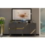 HANAH HOME Komoda Fuga KB150 Anthracite Gold - slika 1