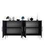 HANAH HOME Komoda Fuga KB150 Anthracite Silver - slika 5
