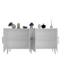 HANAH HOME Komoda Fuga KB150 White Silver - slika 4