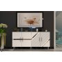 HANAH HOME Komoda Fuga KB150 White Silver - slika 1