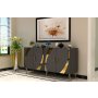 HANAH HOME Komoda Hook KB150 Anthracite Gold - slika 2