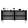 HANAH HOME Komoda Hook KB150 Anthracite Gold - slika 4