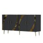 HANAH HOME Komoda Hook KB150 Anthracite Gold - slika 5