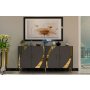 HANAH HOME Komoda Hook KB150 Anthracite Gold - slika 1