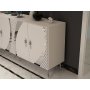 HANAH HOME Komoda Hook KB150 White Silver - slika 3