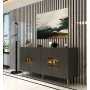 HANAH HOME Komoda Nida KB150 Anthracite Gold - slika 2
