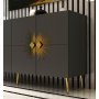 HANAH HOME Komoda Nida KB150 Anthracite Gold - slika 3