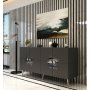 HANAH HOME Komoda Nida KB150 Anthracite Silver - slika 2