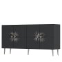 HANAH HOME Komoda Nida KB150 Anthracite Silver - slika 4