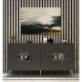 HANAH HOME Komoda Nida KB150 Anthracite Silver - slika 1