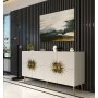 HANAH HOME Komoda Nida KB150 White Gold - slika 2