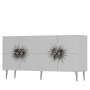 HANAH HOME Komoda Nida KB150 White Silver - slika 4