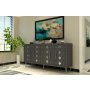 HANAH HOME Komoda Dome KB150 Anthracite Silver - slika 2