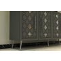 HANAH HOME Komoda Dome KB150 Anthracite Silver - slika 3
