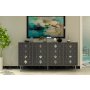 HANAH HOME Komoda Dome KB150 Anthracite Silver - slika 1