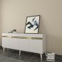 HANAH HOME Komoda Hayat KB150 White Gold - slika 2