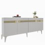 HANAH HOME Komoda Hayat KB150 White Gold - slika 3