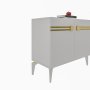 HANAH HOME Komoda Hayat KB150 White Gold - slika 4