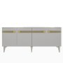 HANAH HOME Komoda Hayat KB150 White Gold - slika 5