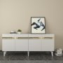 HANAH HOME Komoda Hayat KB150 White Gold - slika 1