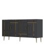 HANAH HOME Komoda Line KB150 Anthracite Gold - slika 5