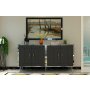 HANAH HOME Komoda Arno KB150 Anthracite Silver - slika 1