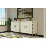 HANAH HOME Komoda Arno KB150 White Gold - slika 2